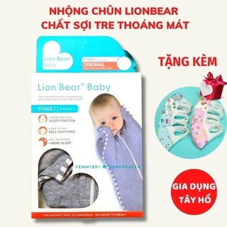 Nhộng chũn Lionbear 🎁SIÊU SALE 🎁 giúp bé ngủ ngon, sâu giấc chất vải sợi tre thoáng mát túi ngủ cho bé sơ sinh Lion bear