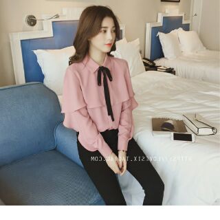 ÁO SƠ MI BÈO CỔ NƠ
