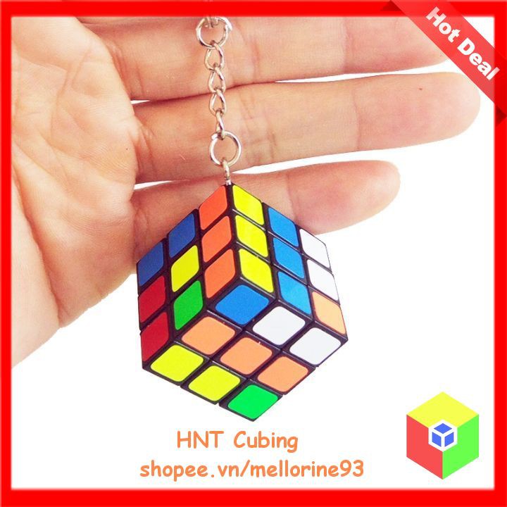 Rubik Mini 3.0 cm Khối Lập Phương 3 Tầng HNT Cubing