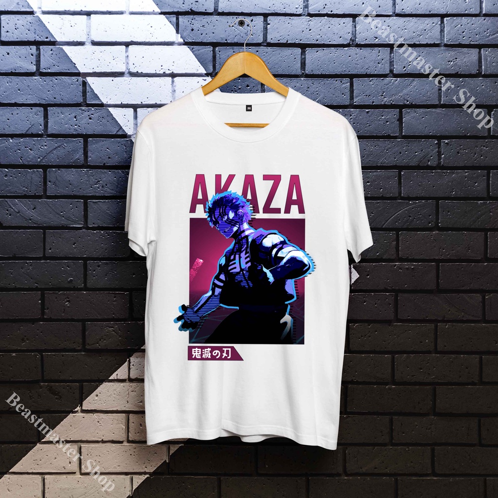 Áo Thượng Tam Akaza Kimetsu no Yaiba trẻ em giá rẻ cực chất dễ thương cute ngắn tay R43KNY387