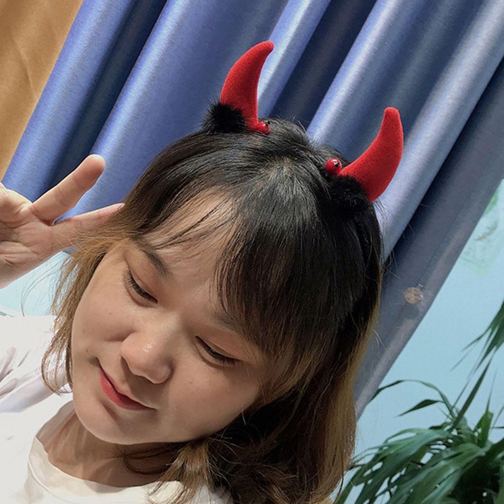 NICKOLAS Cài Tóc Hình Sừng Bò Sữa Giả Hóa Trang Halloween