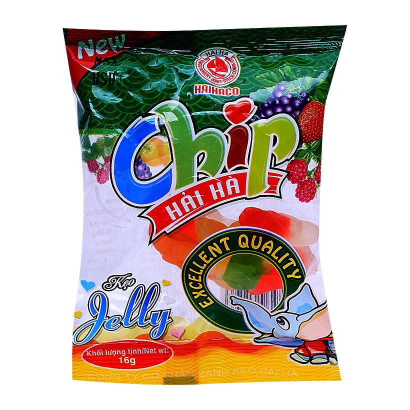 ( Lẻ 1k ) Kẹo Jelly Chip Hải Hà Gói 16gr