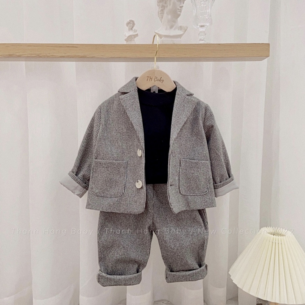 Bộ công tử , bộ vest cho bé trai Thanh hằng baby 9 - 21 Kg