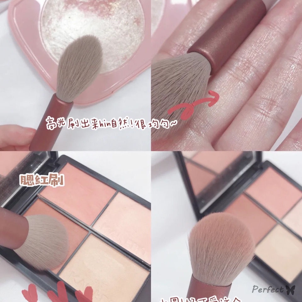 Bộ Cọ Trang Điểm Siêu Mềm Dùng Cho Kem Nền/Mắt/Phấn Mắt/Xương Mặt