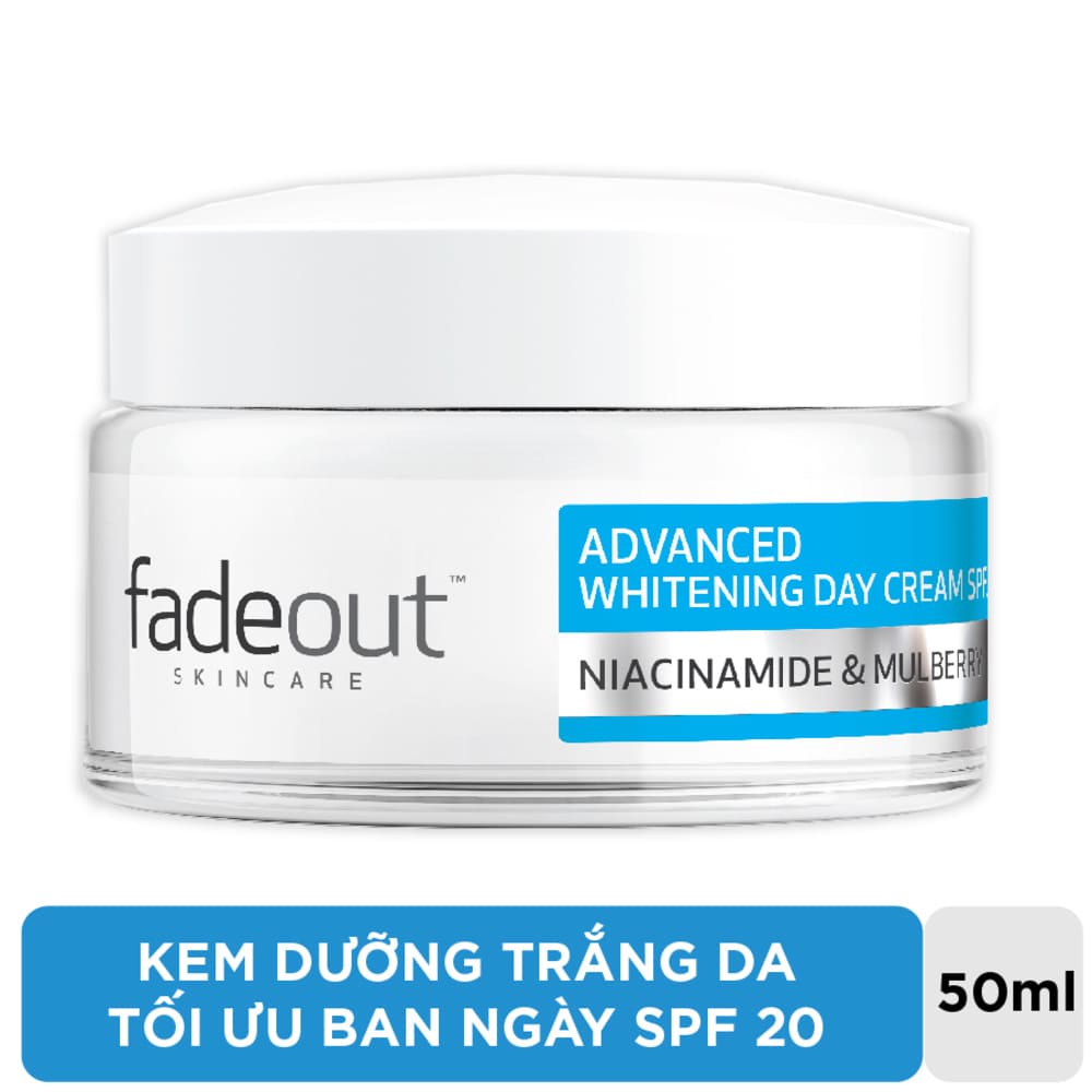 Kem Dưỡng Fadeout Trắng Da Tối Ưu Ban Ngày Advanced Whitening Day Cream SPF20 50ml