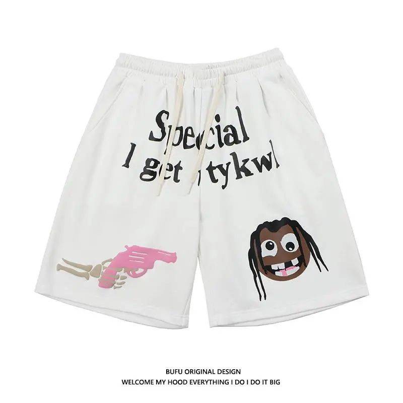 Quần Short Thể Thao Chất Liệu Cotton Nguyên Chất Phong Cách Retro Mỹ Cho Cặp Đôi