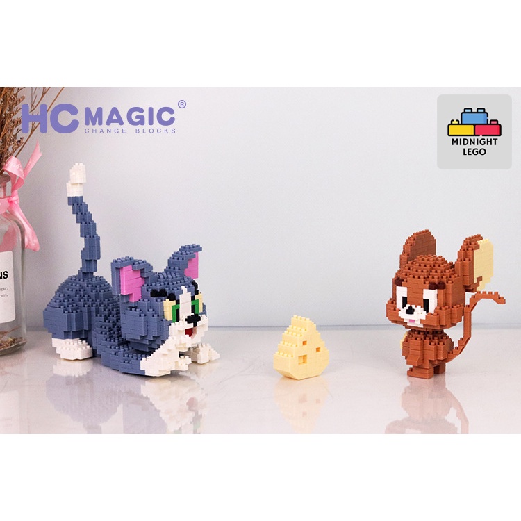 Mô Hình Lắp Ráp LEGO Tom Và Jerry, Mèo Và Chuột, Đồ Chơi Hoạt Hình Tom and Jerry