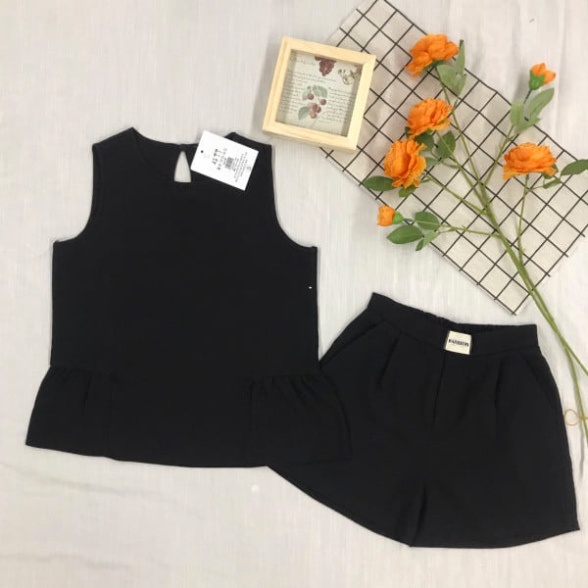 Đồ Bộ Nữ Mặc Nhà, Áo Sát Nách, Quần Có Cạp Chun Phía Sau, Vải Đũi Không Nhăn, Mềm, Mát, Mịn  Size từ 38 - 70kg