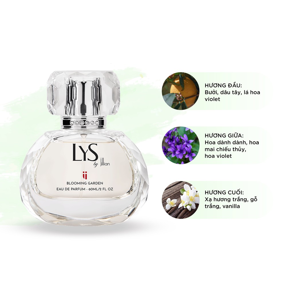 Nước hoa nữ LYS by Jillian: Blooming Garden (EDP) 60ml