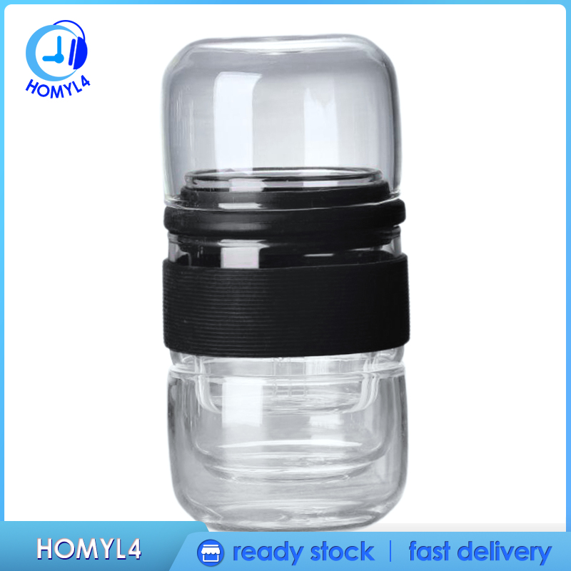 Bộ Ấm Trà Bằng Kính Di Động Tiện Dụng Cho Gia Đình / Văn Phòng