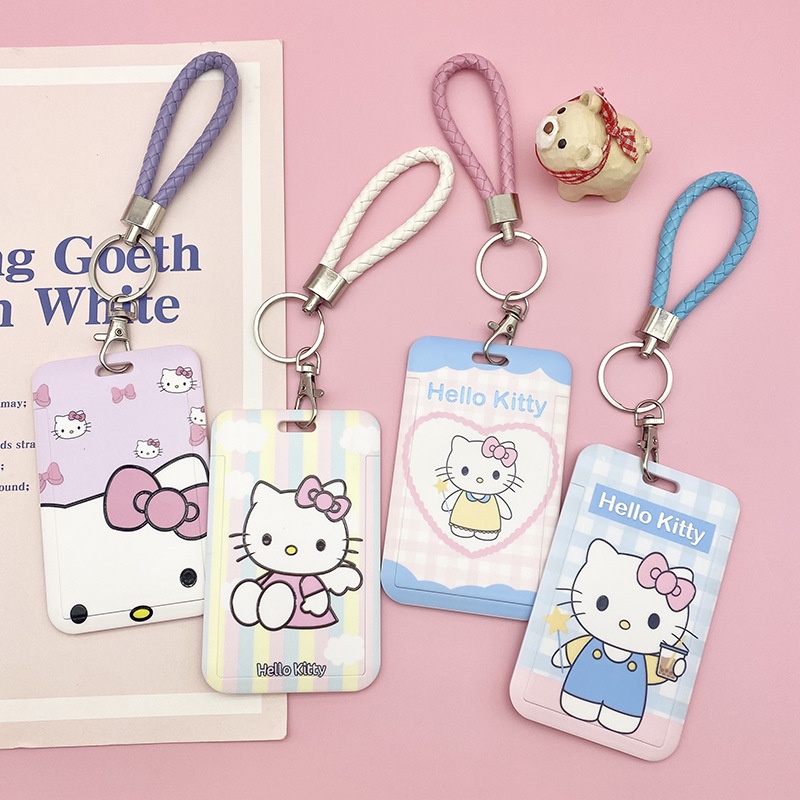Dây Đeo Thẻ Bảng Tên Sinh Viên Học Sinh Thẻ Từ ID Card Nhân Viên Văn Phòng Móc Gắn Chìa Khóa Điện Thoại Kitty - Minh An