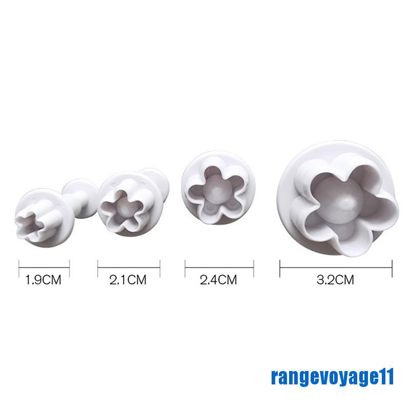 Bộ 4 Khuôn Cắt Kẹo Đường Hình Hoa Mận