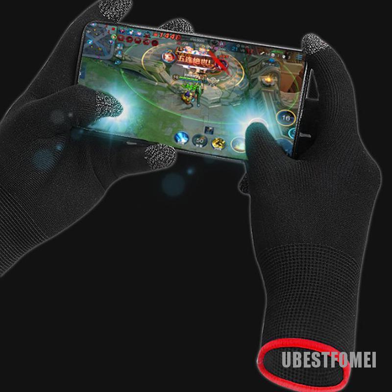 1 Cặp Vỏ Bọc Ngón Tay Chơi Game Chống Mồ Hôi Thoáng Khí