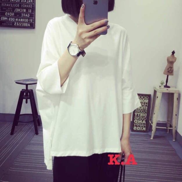 VIP 21 CHUYÊN SỈ LẺ GIÁ RẺ__________________Áo phông trơn tay lỡ fom to nam nữ dưới 65kg oki hết unisex . ༴