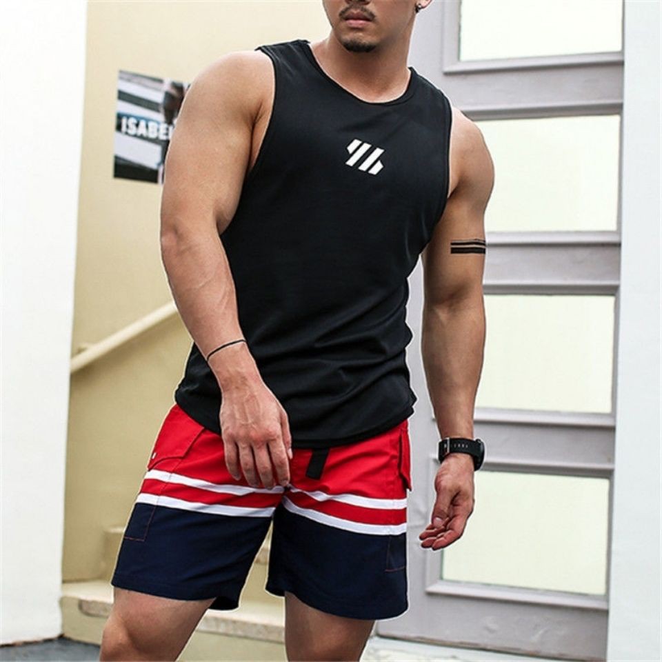 Áo ba lỗ tập gym, áo tank top 3G chơi thể thao chất vải thun lưới thoáng mát