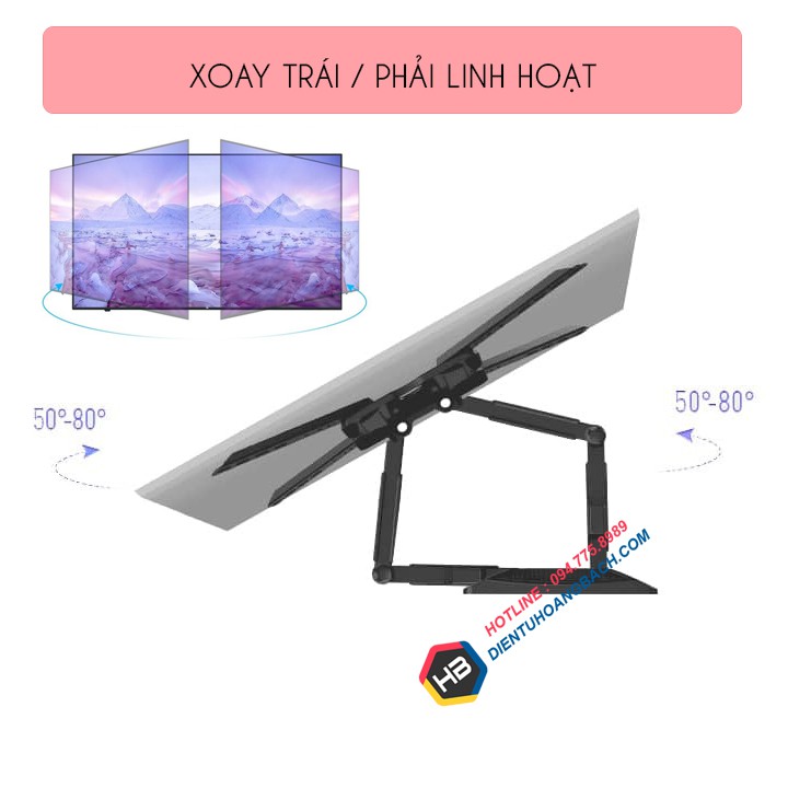 [Chính Hãng] Giá treo tivi đa năng NB P5 32 - 60 inch / 40 - 70 Inch - Giá Treo Tivi Xoay Cơ Động