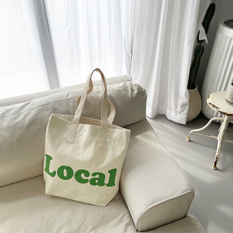 Túi Xách Canvas Cỡ Lớn Dễ Phối Đồ Hợp Thời Trang Cho Nữ
