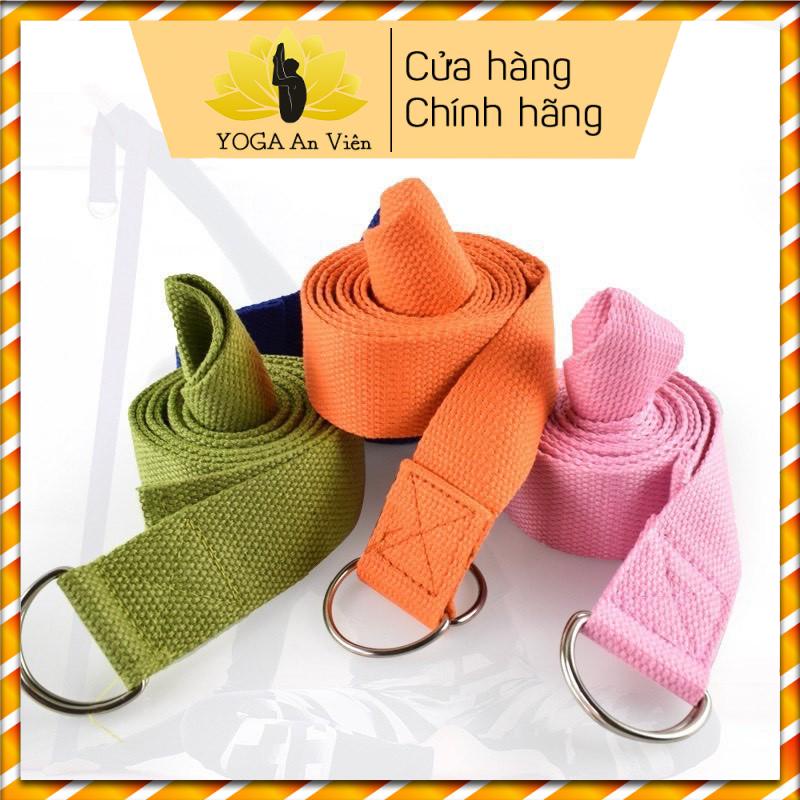 Dây tập yoga chất liệu cotton siêu bền, dụng cụ tập yoga tiện lợi và chắc chắn tại nhà