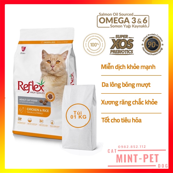 Thức ăn cho mèo trưởng thành Reflex Vị Gà và Gạo