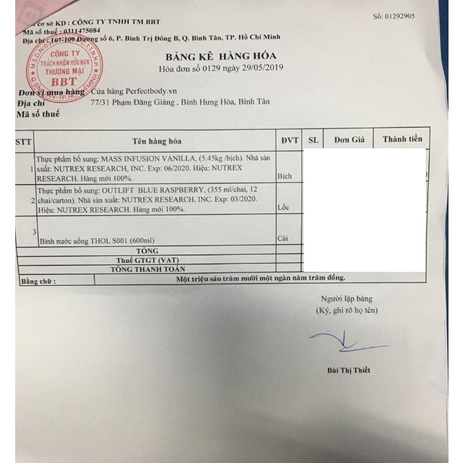 Mass Infusion 12lbs 5.45kg hàng chính hãng BBT. | BigBuy360 - bigbuy360.vn