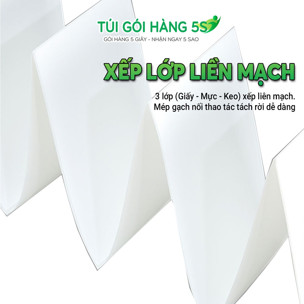 Giấy In Nhiệt Tự Dính A6 Tệp 500 tờ Có Sẵn Lớp Dán, In Đơn Thương Mại Điện Tử