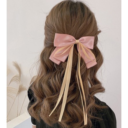 Nơ kẹp tóc bản to ✨ FREESHIP ✨Kẹp tóc nơ ruy băng cỡ lớn phong cách Hàn Quốc xinh xắn.