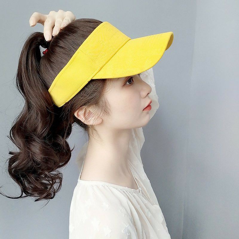 tóc giả dín mũ cột mới