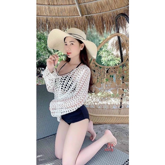 Áo lưới đi biển hình tim