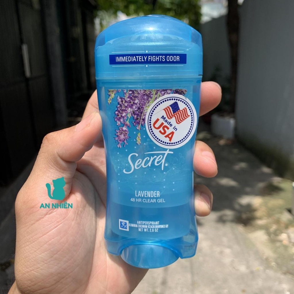 Lăn khử mùi Secret Clear gel 73g Mỹ - Ngăn mồ hôi, khử mùi