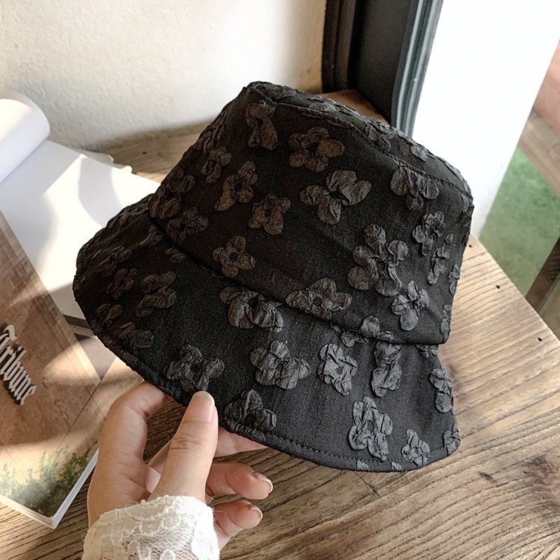 Nón bucket dập hoa nổi