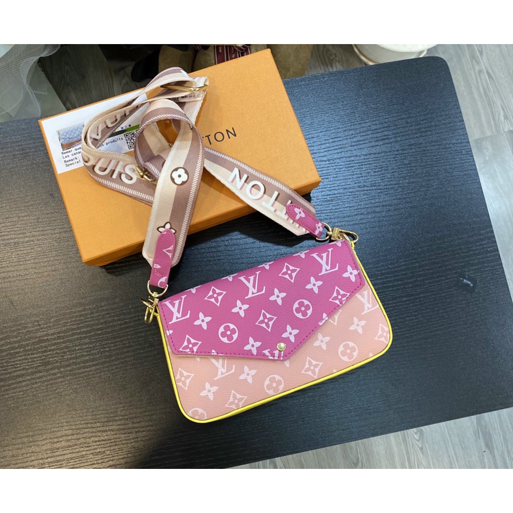 Set túi 3 món bì thư hồng xinh size 20cm fullbox