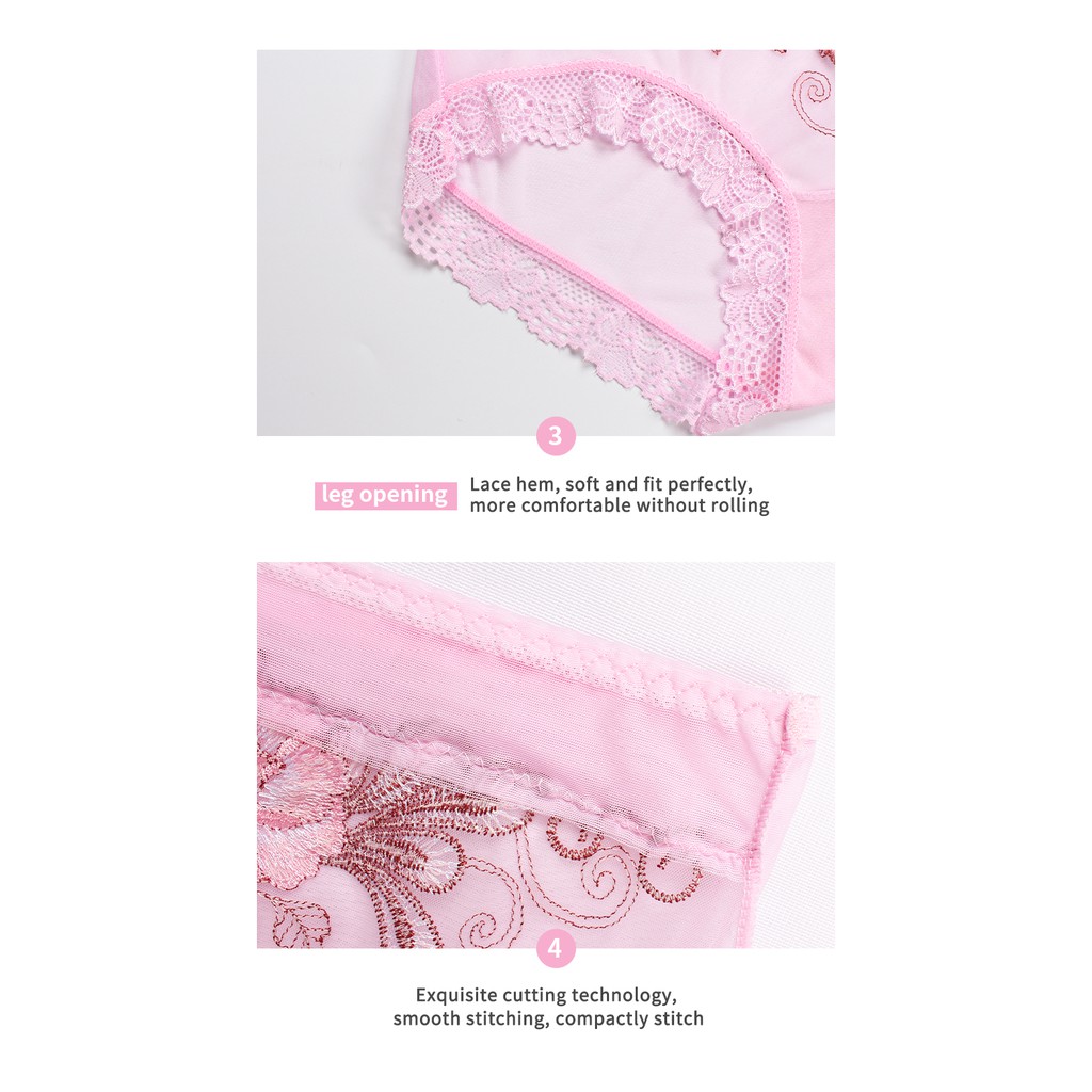 Quần lót bằng vải polyester lưng thấp không đường may dành cho nữ
