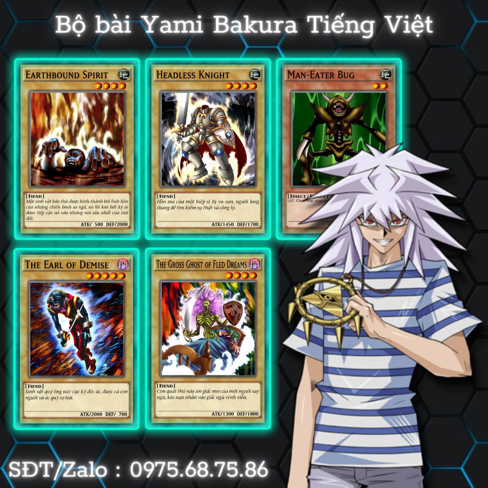 Bài Yugioh Tiếng Việt - Bộ bài Yami Bakura 50 lá