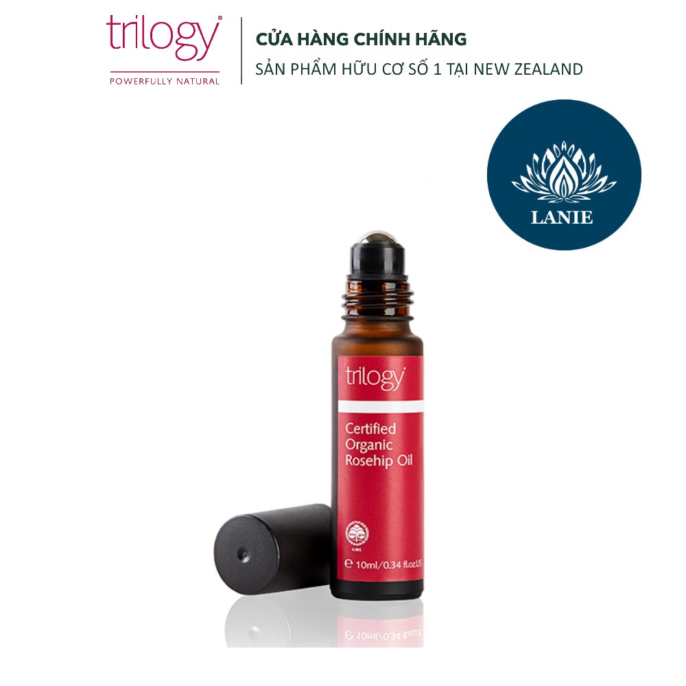 [New 2025] Tinh dầu tầm xuân dạng lăn Trilogy rosehip oil roller ball 10ml