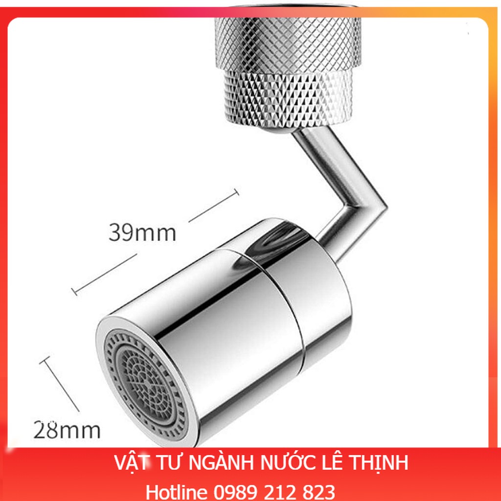 Đầu nối nối vòi nước thông minh xoay 720 độ tăng áp lực nước phù hợp với nhiều loại vòi giá sỉ