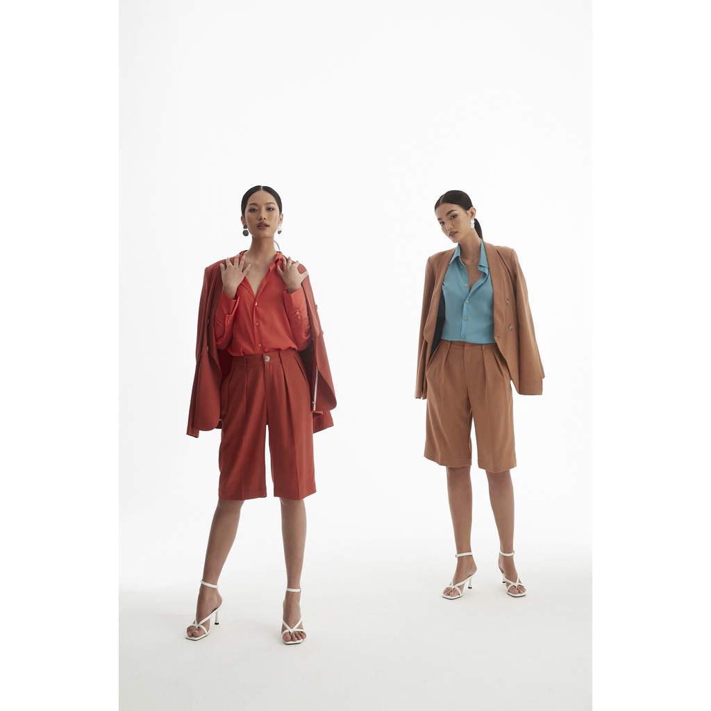 Set Áo Vest Blazer Và Quần Short Cam Gạch SUNNY180 | BigBuy360 - bigbuy360.vn