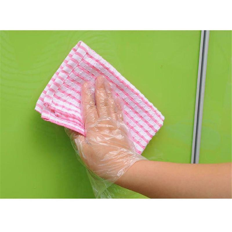 100/200 Pcs Eco-friendly Transparent PE Gloves/ Disposable Plastic Household Protective Gloves/ Restaurant Service, Kitchen Hygiene, Barbecue,One-off Food Processing Gloves