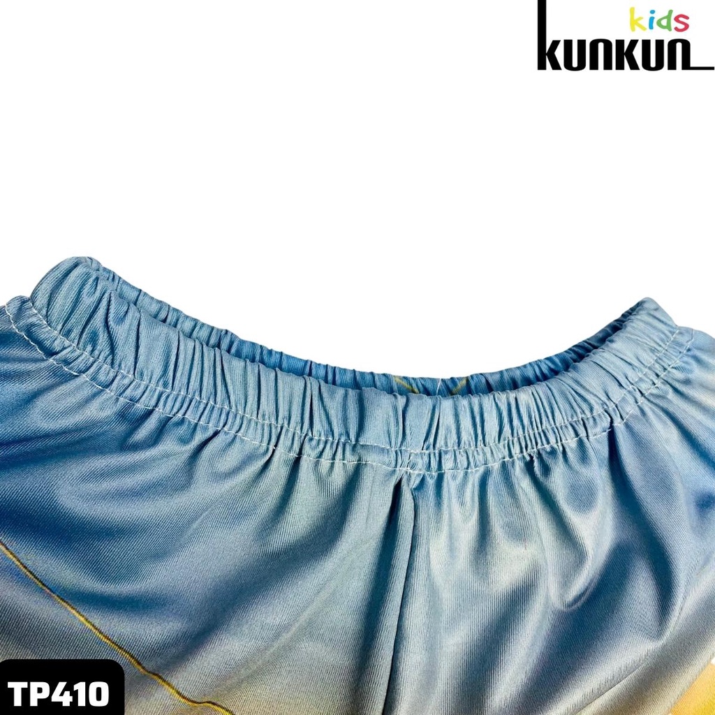 Quần áo bé trai chất thun lạnh Kunkun Kid TP410 in hình khủng long jurassic world size đại từ 10-60kg