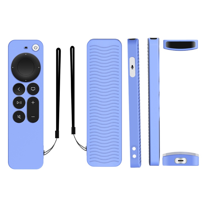 Vỏ Bọc Điều Khiển Từ Xa Bằng Silicone Bền Bỉ Bảo Vệ Trực Tiếp Cho Apple TV 4K 2021 6Th