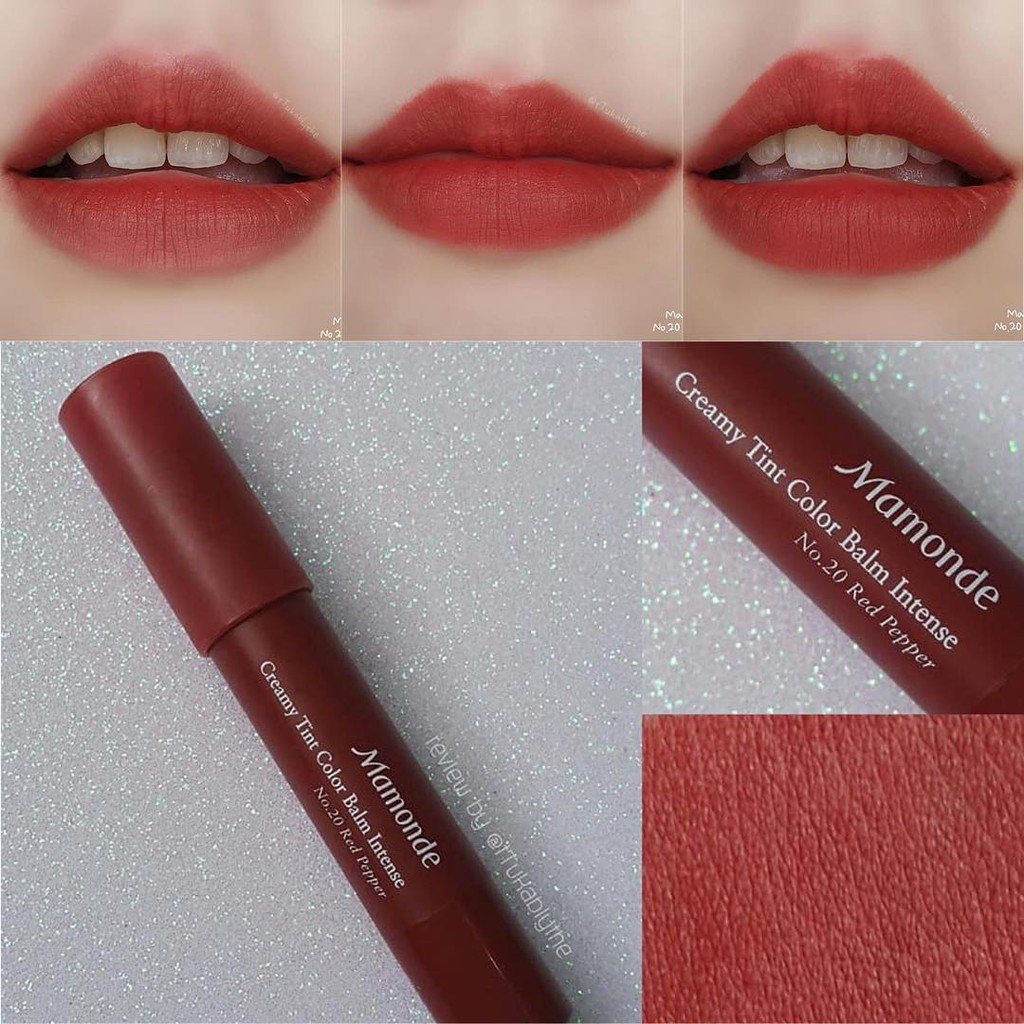 Son lỳ mamonde creamy tint color balm intense HSD 11.2020 | BigBuy360 - bigbuy360.vn