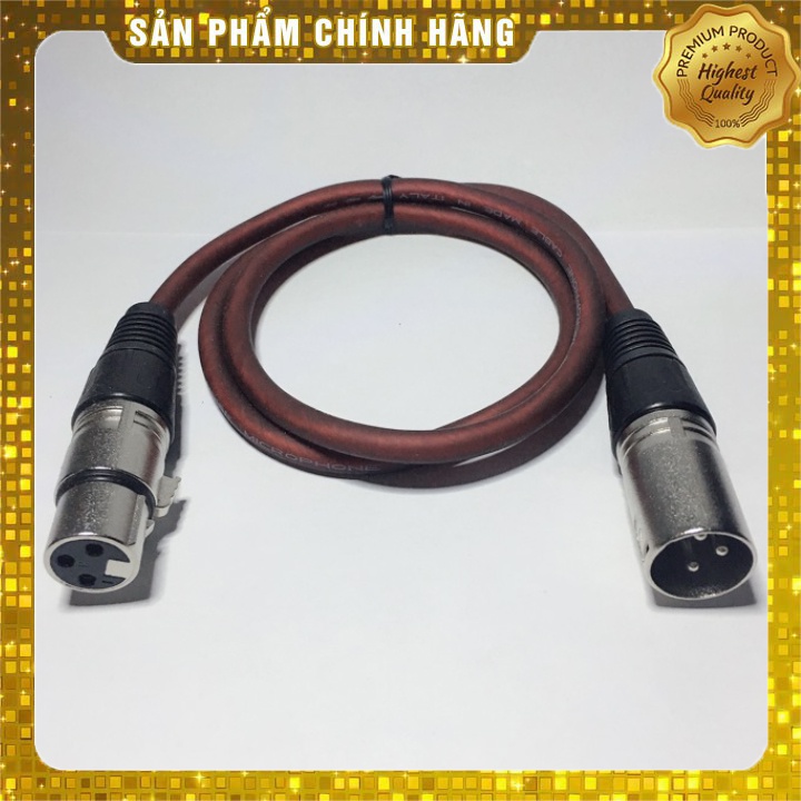 [Mã ELHACE giảm 4% đơn 300K] Dây Mic Canon Hai Đầu Đực Cái Dài 1,5m