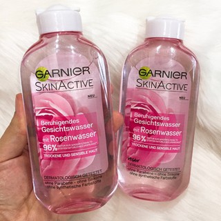 (HÀNG NỘI ĐỊA ĐỨC CÓ BILL)Nước hoa hồng Garnier SkinActive 96% hoa hồng tươi-200ml