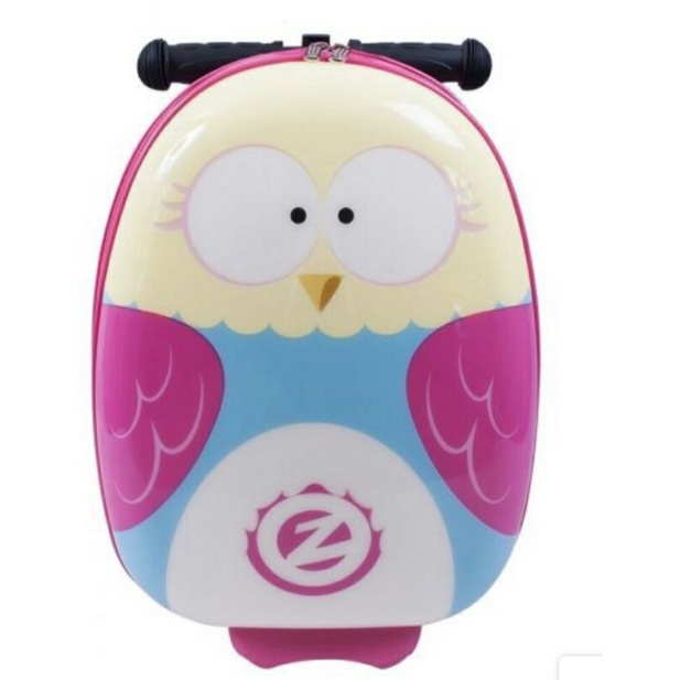 Vali kéo kiêm xe trượt Scooter hình Olivia màu hồng