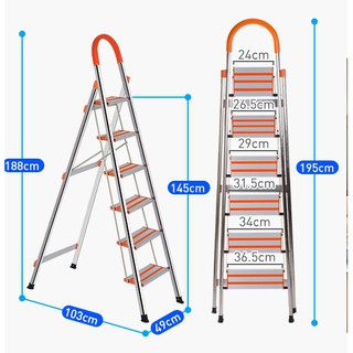 Thang ghế nhôm 6 bậc Nhật bản