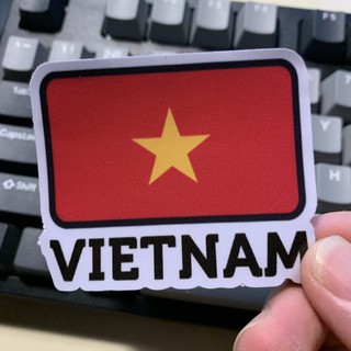Sticker dán lá cờ việt nam - dán mũ bảo hiểm - dán laptop - dán vali du lịch...