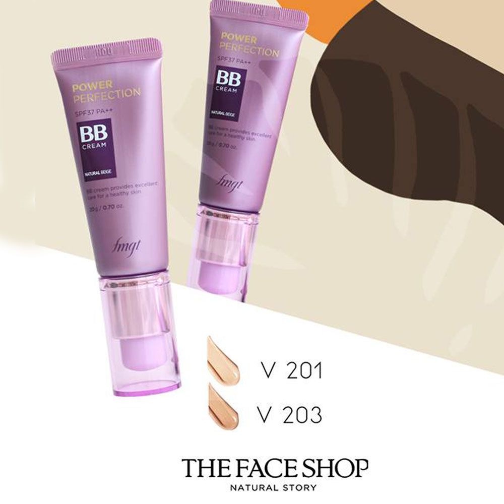 Kem Nền Che Khuyết Điểm Kiềm Dầu Trang Điểm Đa Năng The Face Shop Power Perfection BB Cream SPF37 PA ++ 20g/40g