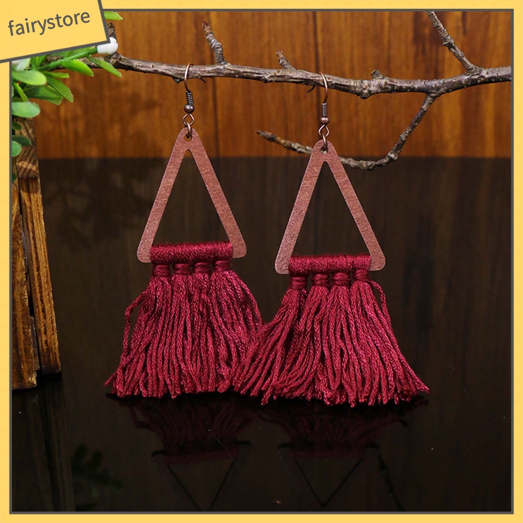 1 Đôi Khuyên Tai Phong Cách Bohemian Thời Trang Cho Nữ