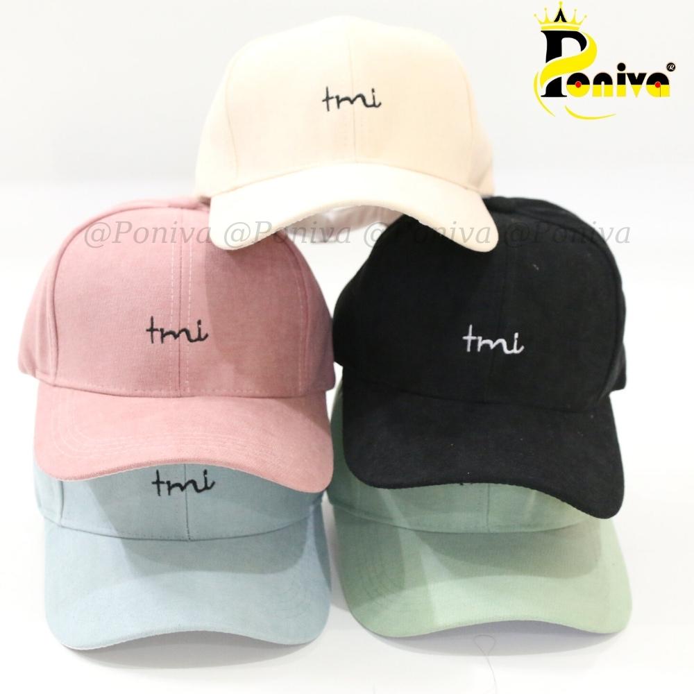 Mũ lưỡi trai ❤️ Nón kết thêu chữ Tmi chất vải nhung mịn form unisex  phong cách Ulzzang Thời trang PONIVA siêu hot