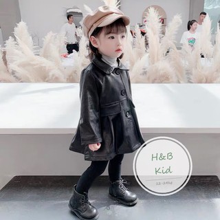 Áo váy khoác da cho bé gái (mẫu 1)