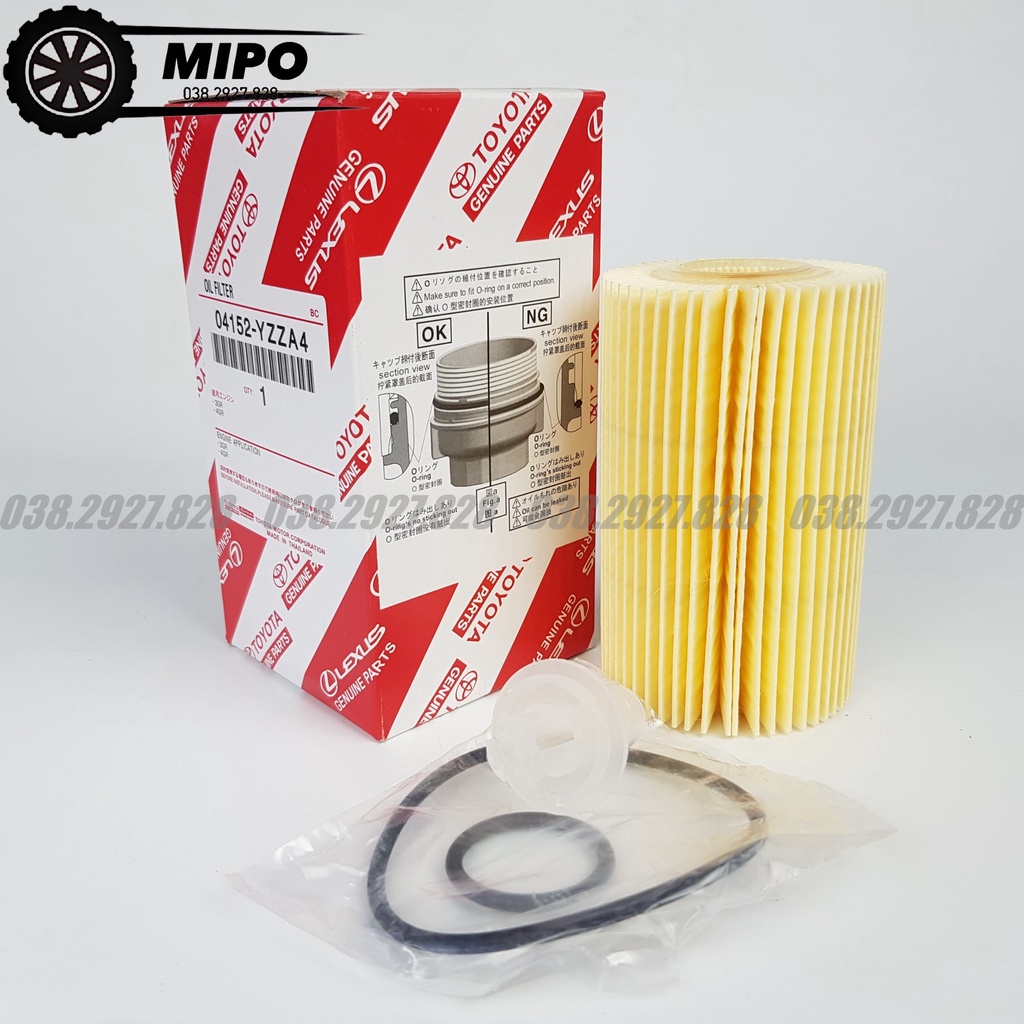 Lọc nhớt (lọc dầu) động cơ xe LX570, Lancruise, Sequoia, Tundra (Mã: 04152YZZA4 / 0415238020)